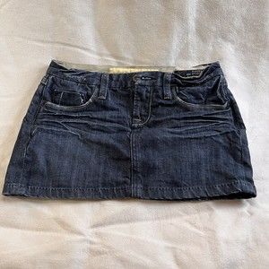 Vigoss Studio Denim Jeans Mini Skirt 27 Women's Blue